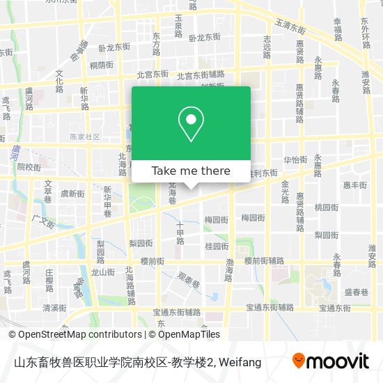 山东畜牧兽医职业学院南校区-教学楼2 map
