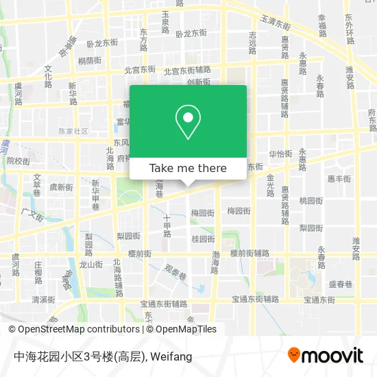 中海花园小区3号楼(高层) map