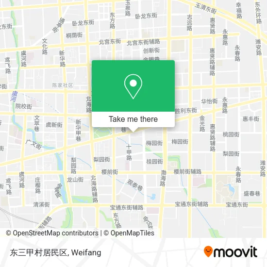 东三甲村居民区 map