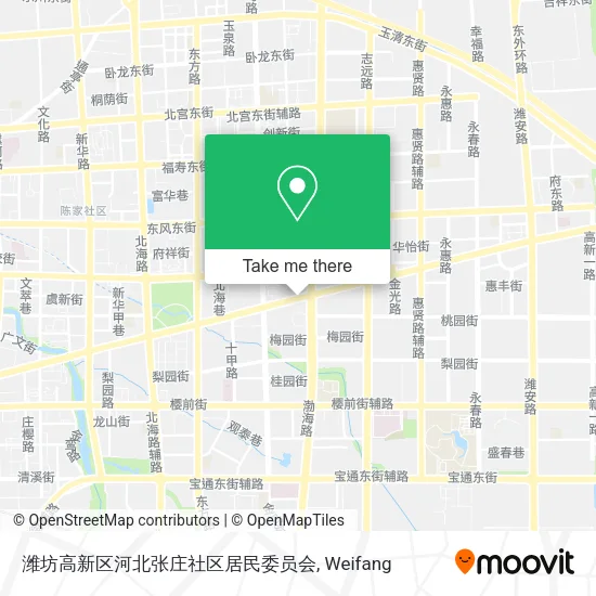 潍坊高新区河北张庄社区居民委员会 map