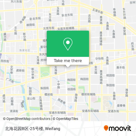 北海花园B区-25号楼 map