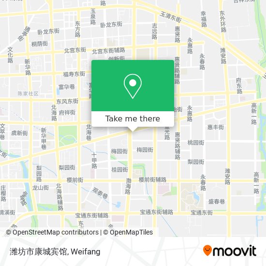 潍坊市康城宾馆 map