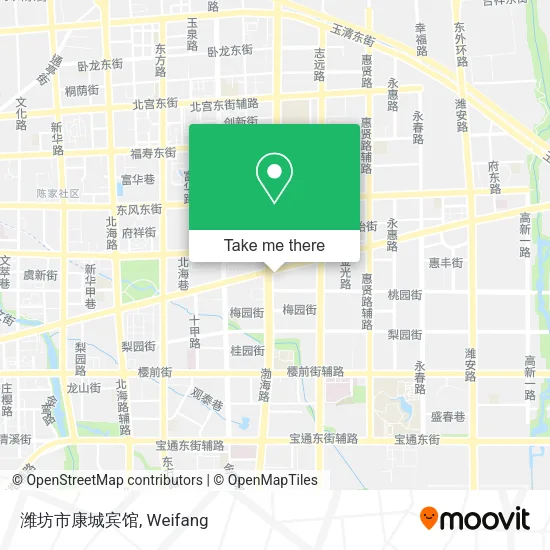 潍坊市康城宾馆 map