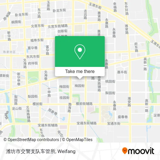 潍坊市交警支队车管所 map