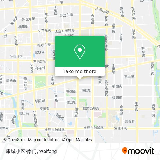 康城小区-南门 map