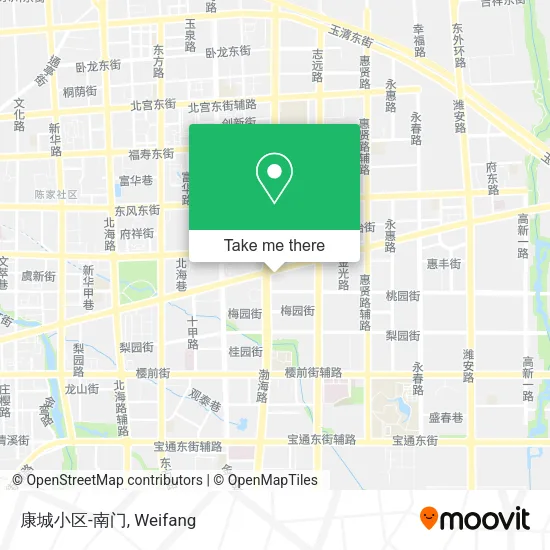 康城小区-南门 map