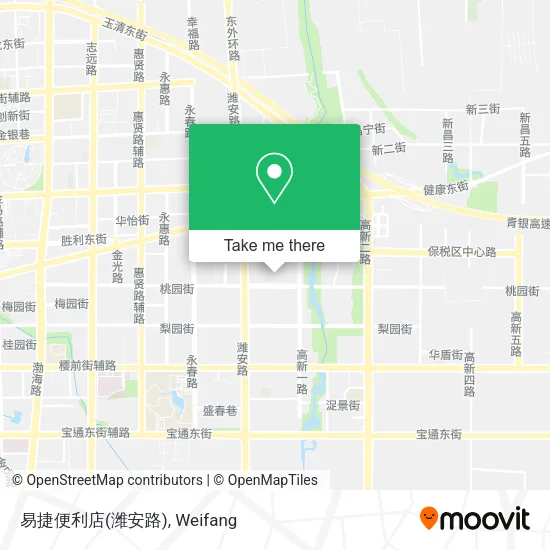 易捷便利店(潍安路) map