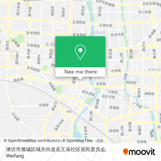 潍坊市潍城区城关街道岳王庙社区居民委员会 map