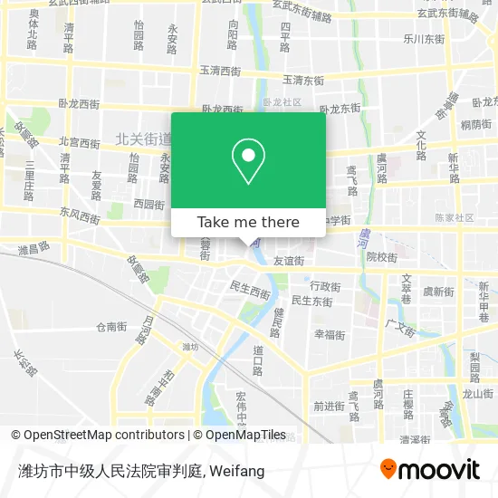 潍坊市中级人民法院审判庭 map