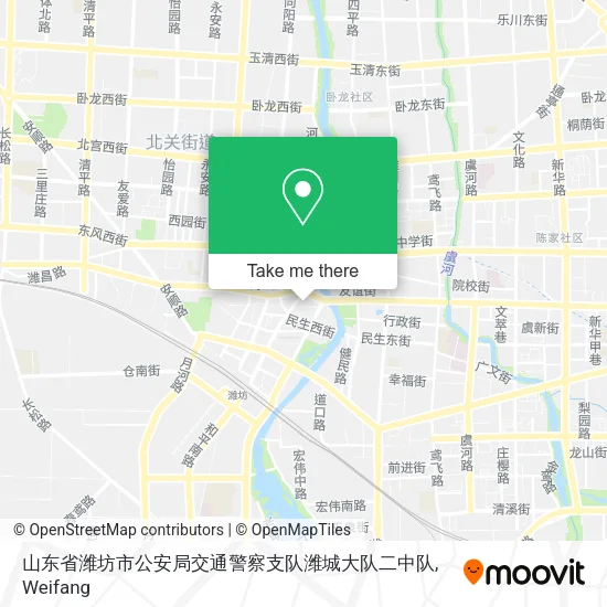 山东省潍坊市公安局交通警察支队潍城大队二中队 map