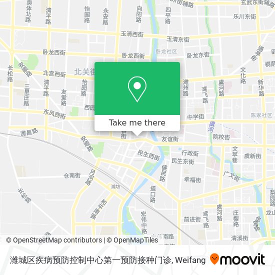 潍城区疾病预防控制中心第一预防接种门诊 map