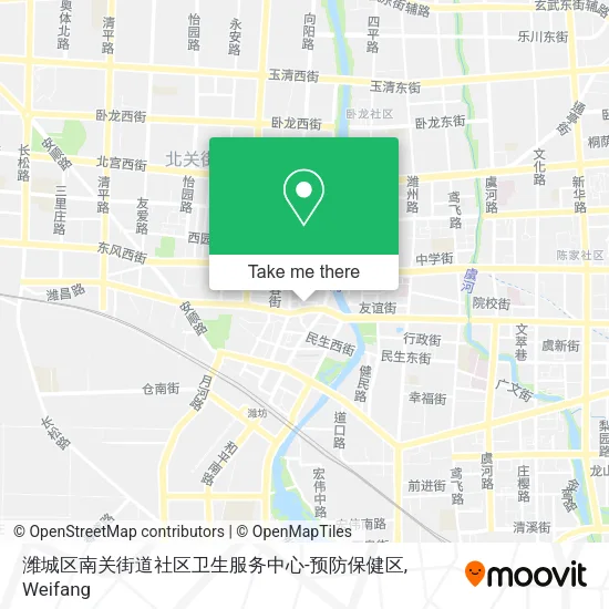 潍城区南关街道社区卫生服务中心-预防保健区 map