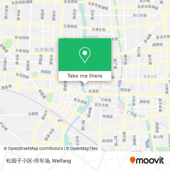 松园子小区-停车场 map