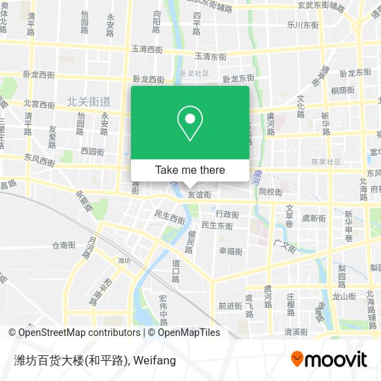 潍坊百货大楼(和平路) map