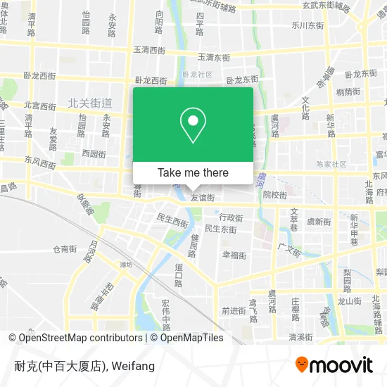耐克(中百大厦店) map