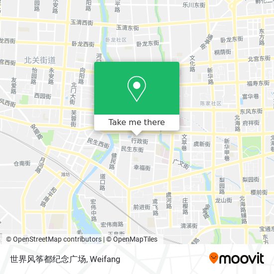 世界风筝都纪念广场 map