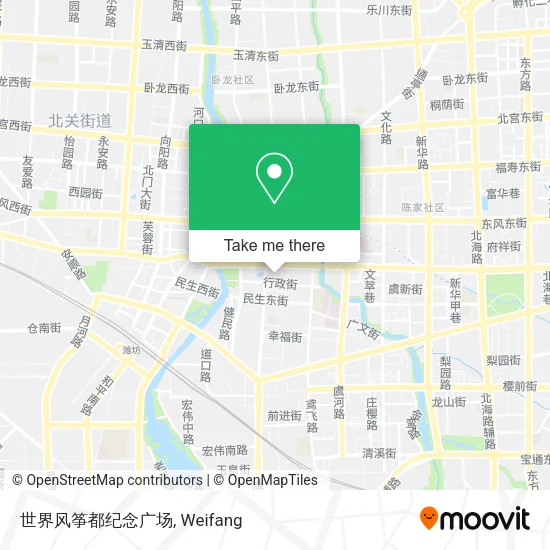 世界风筝都纪念广场 map