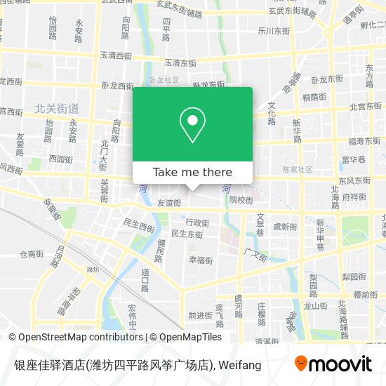 银座佳驿酒店(潍坊四平路风筝广场店) map