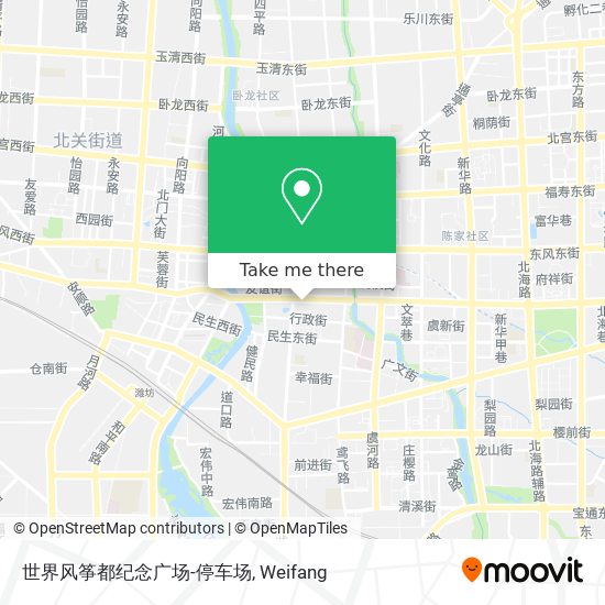 世界风筝都纪念广场-停车场 map