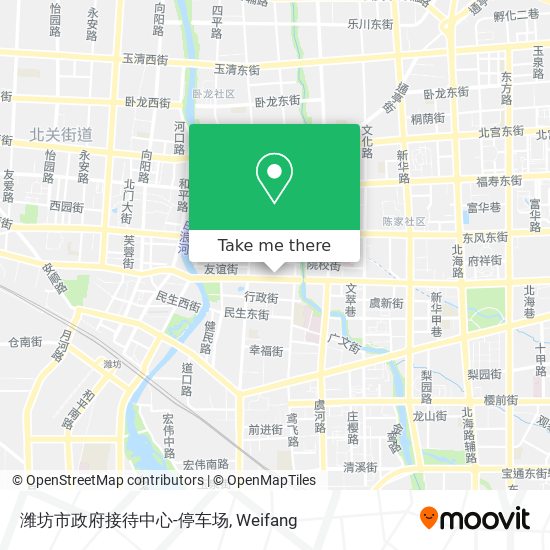 潍坊市政府接待中心-停车场 map
