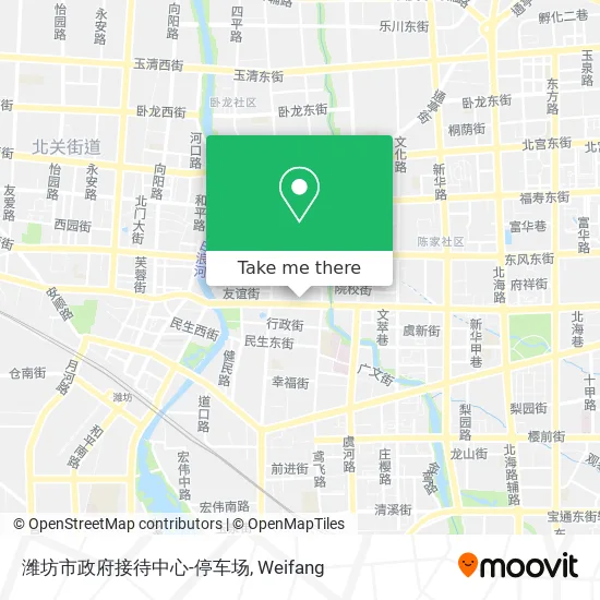 潍坊市政府接待中心-停车场 map