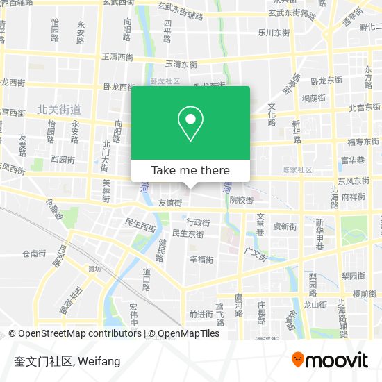 奎文门社区 map