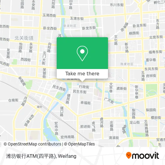 潍坊银行ATM(四平路) map
