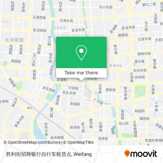 胜利街招商银行自行车租赁点 map