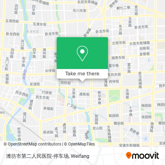潍坊市第二人民医院-停车场 map
