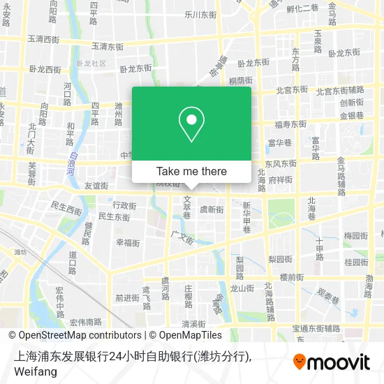 上海浦东发展银行24小时自助银行(潍坊分行) map