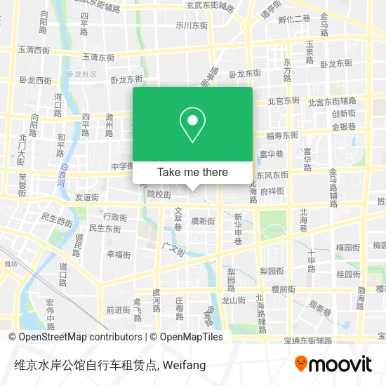 维京水岸公馆自行车租赁点 map