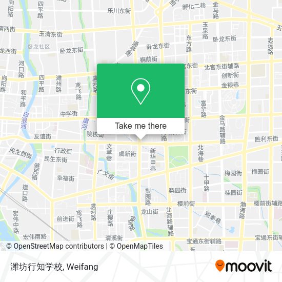 潍坊行知学校 map