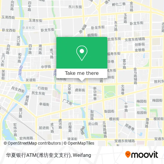 华夏银行ATM(潍坊奎文支行) map