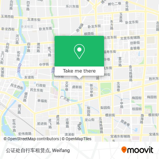 公证处自行车租赁点 map