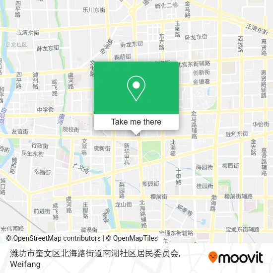 潍坊市奎文区北海路街道南湖社区居民委员会 map