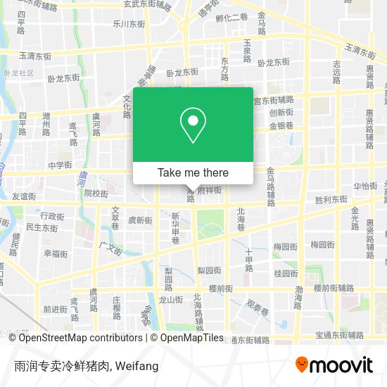雨润专卖冷鲜猪肉 map