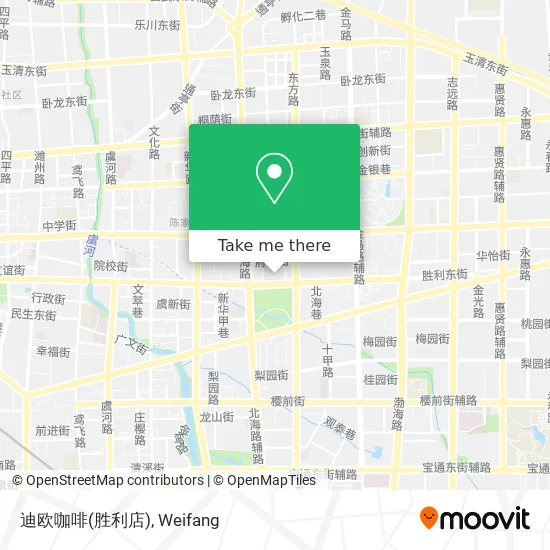 迪欧咖啡(胜利店) map