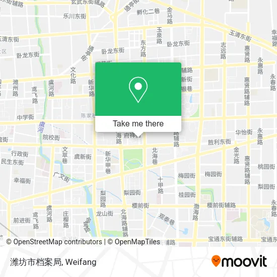 潍坊市档案局 map