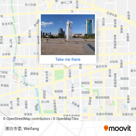 潍坊市委 map