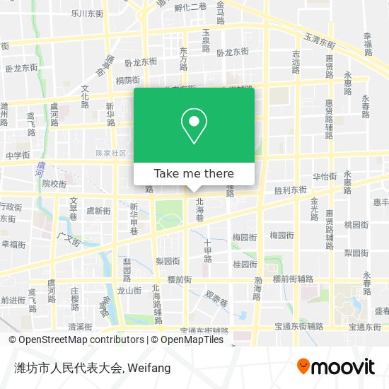 潍坊市人民代表大会 map