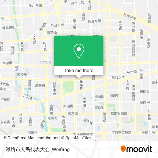潍坊市人民代表大会 map