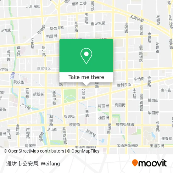 潍坊市公安局 map
