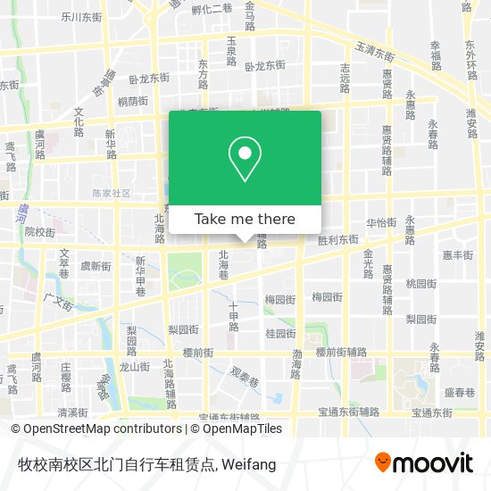 牧校南校区北门自行车租赁点 map
