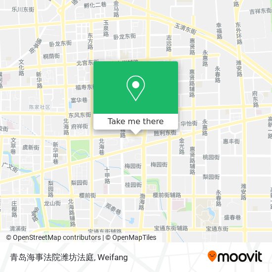 青岛海事法院潍坊法庭 map