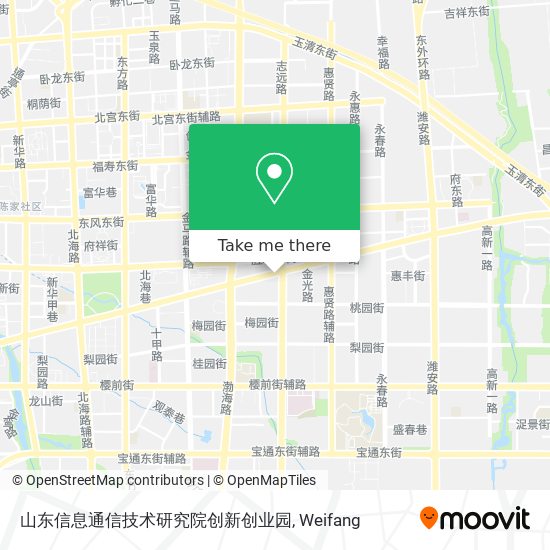 山东信息通信技术研究院创新创业园 map