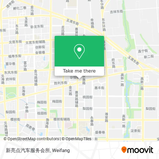 新亮点汽车服务会所 map