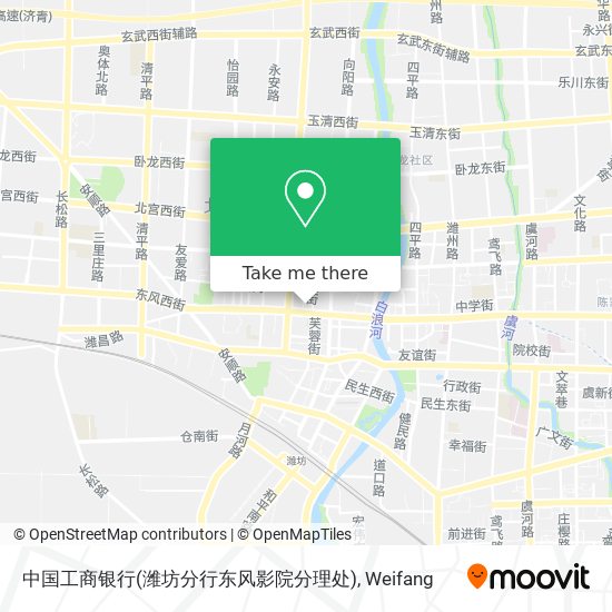 中国工商银行(潍坊分行东风影院分理处) map