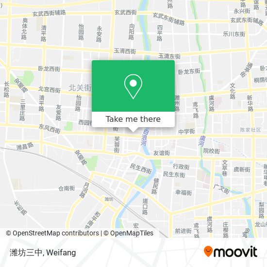 潍坊三中 map