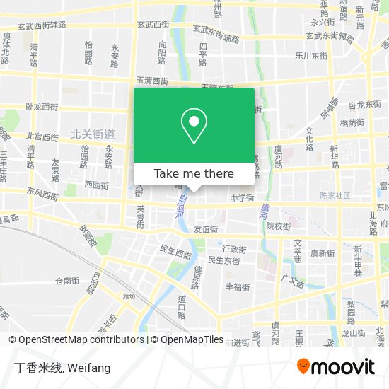 丁香米线 map