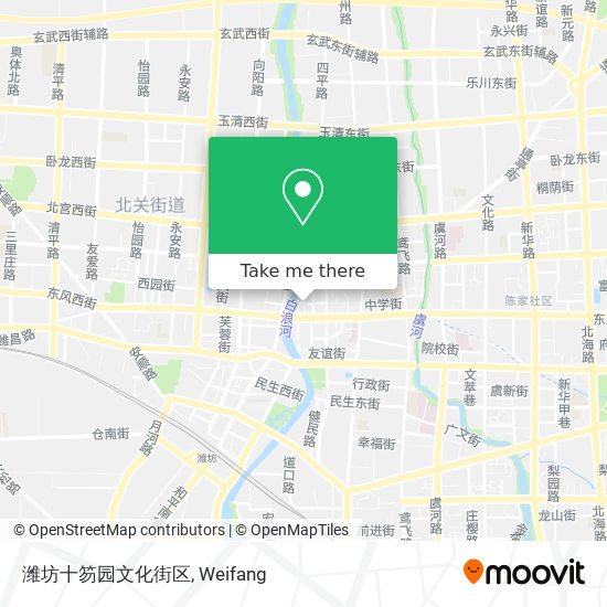 潍坊十笏园文化街区 map